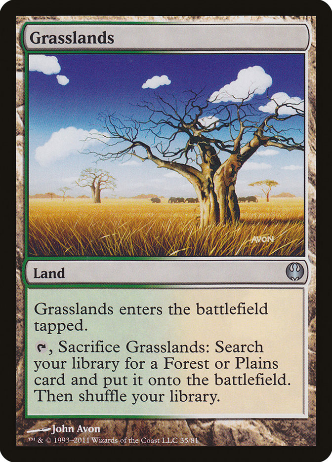 {C} Grasslands [Duel Decks: Knights vs. Dragons][DDG 035]