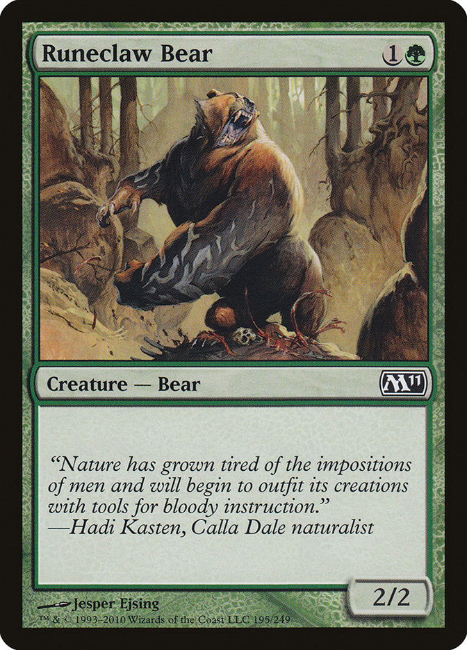 {C} Runeclaw Bear [Magic 2011][M11 195]