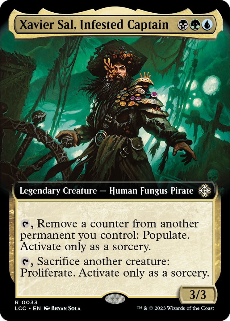 {R} Xavier Sal, Infested Captain (Extended Art) [The Lost Caverns of Ixalan Commander][LCC 033]