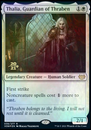 {@R} Thalia, Guardian of Thraben [Innistrad: Crimson Vow Prerelease Promos][PR VOW 038]