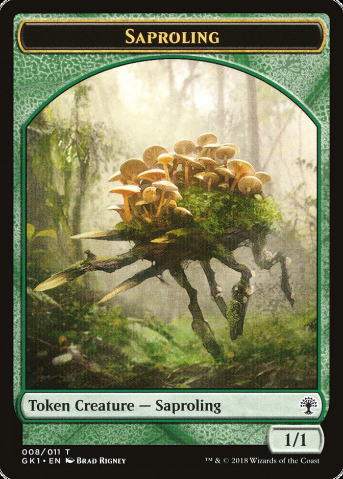 {T} Voja // Saproling Double-sided Token [Guilds of Ravnica Guild Kit Tokens][TGK1 011]