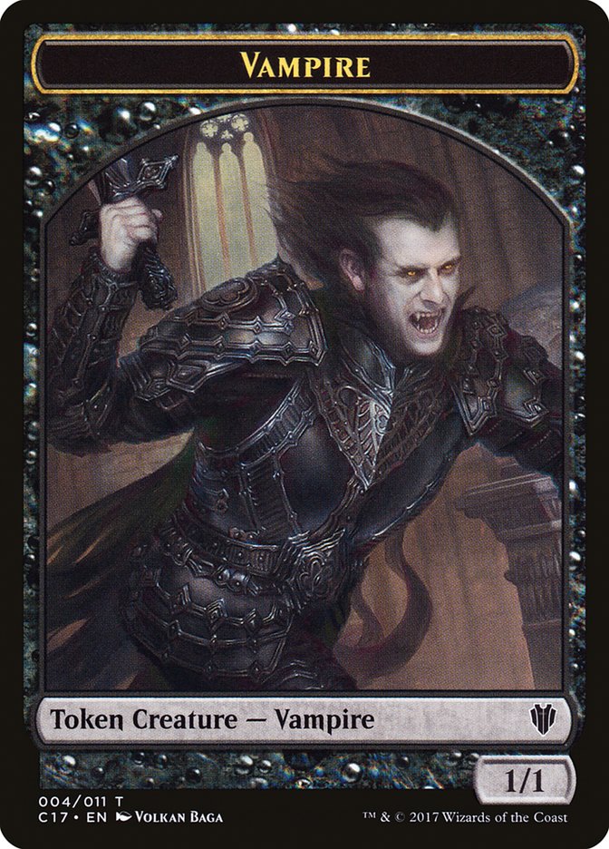 {T} Vampire // Zombie Double-sided Token [Commander 2017 Tokens][TC17 004]