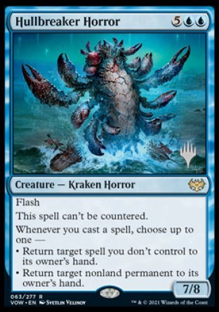 {R} Hullbreaker Horror (Promo Pack) [Innistrad: Crimson Vow Promos][PP VOW 063]