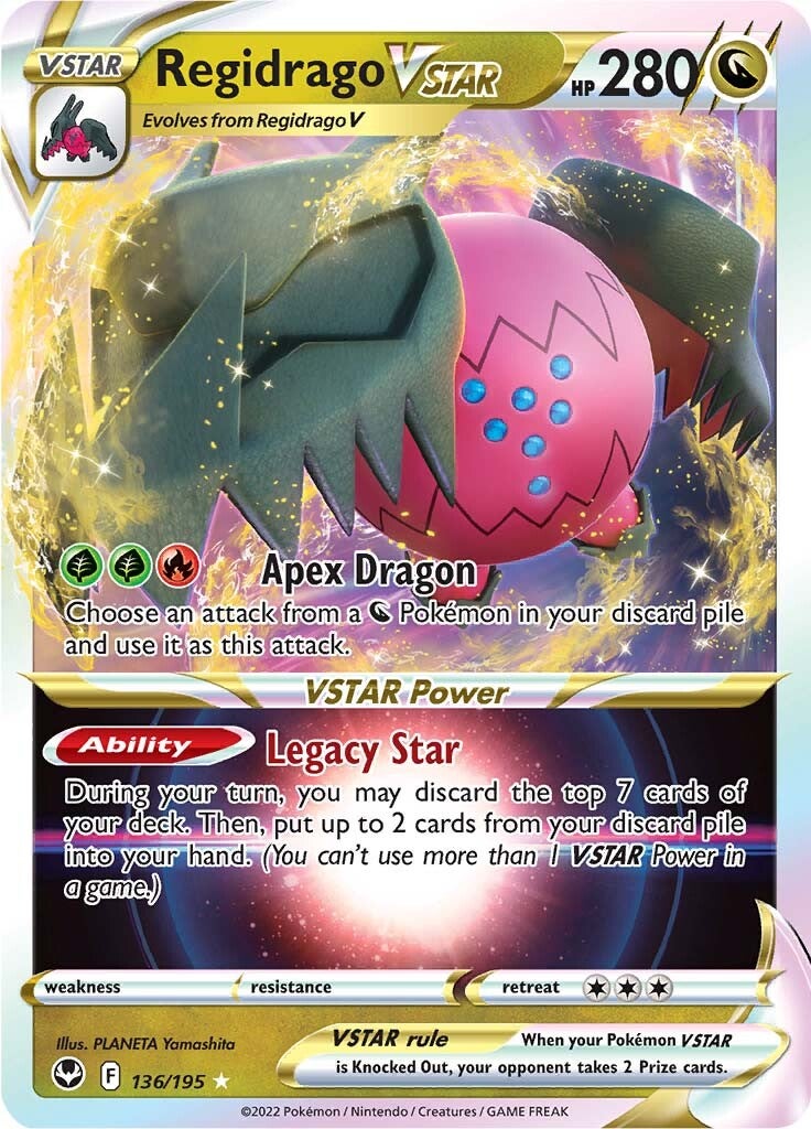 [PKM-R] Regidrago VSTAR (136/195) [Sword & Shield: Silver Tempest]