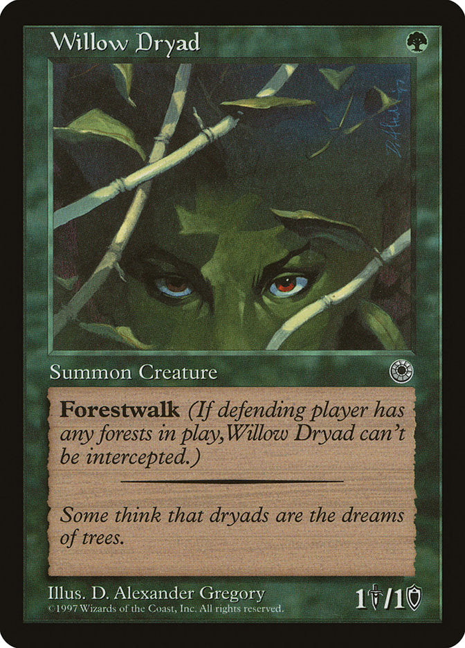 {C} Willow Dryad [Portal][POR 193]