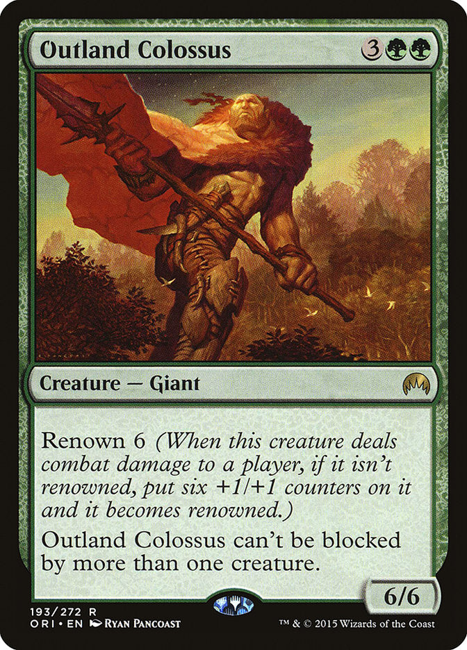 {R} Outland Colossus [Magic Origins][ORI 193]