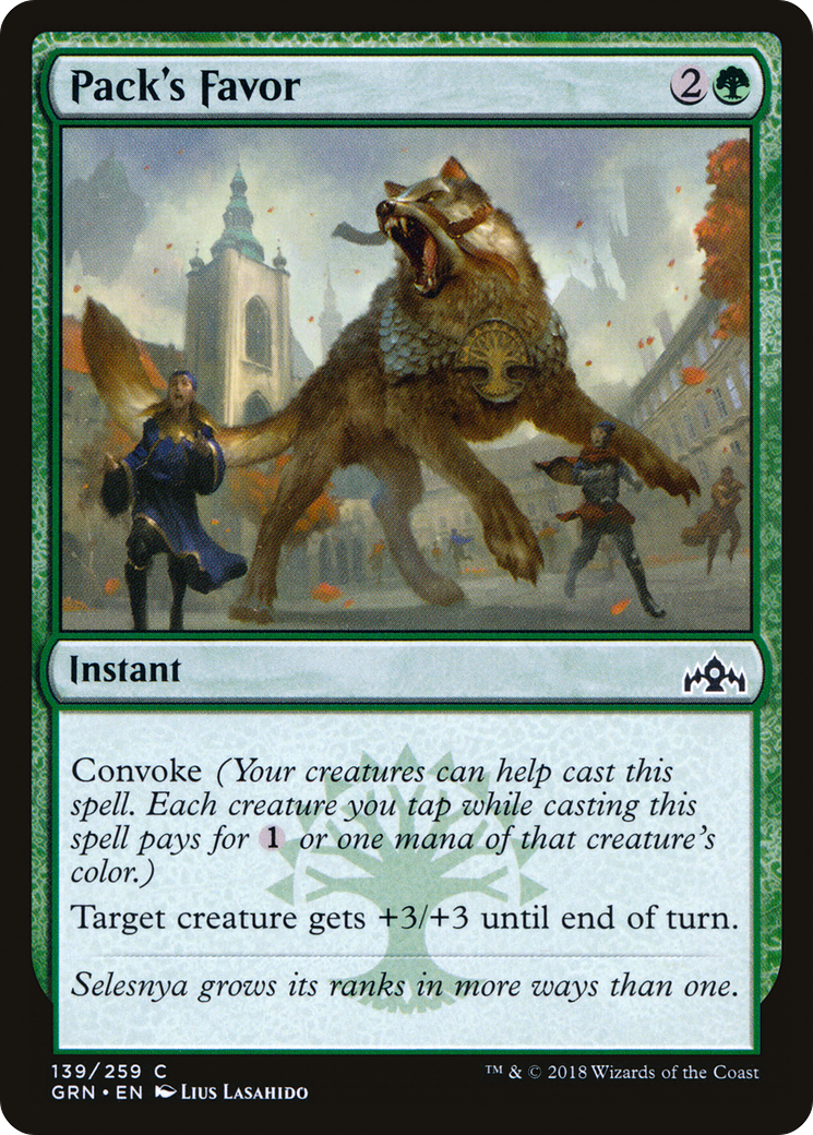 {C} Pack's Favor [Guilds of Ravnica][GRN 139]