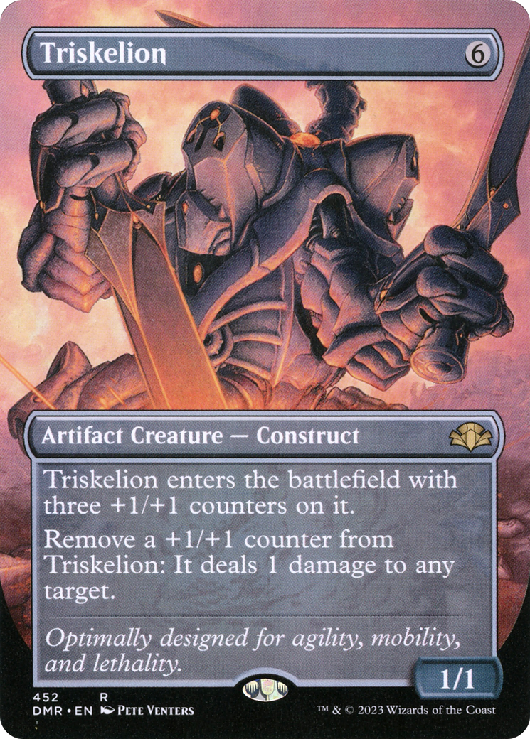 {R} Triskelion (Borderless Alternate Art) [Dominaria Remastered][DMR 452]