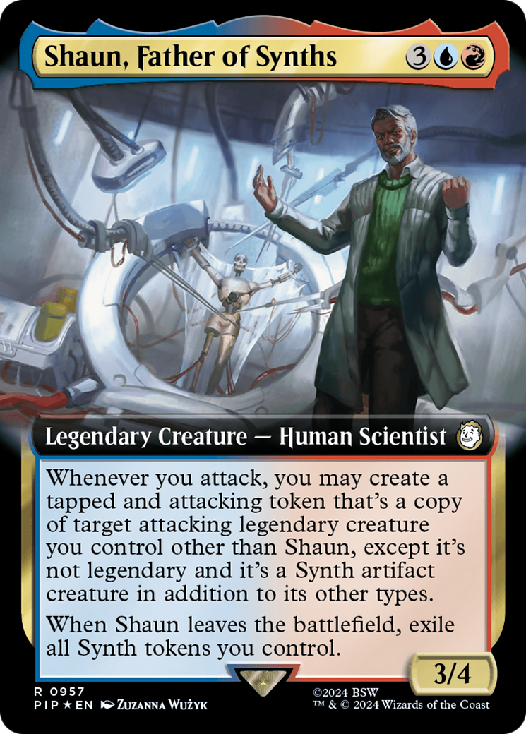 {R} Shaun, Father of Synths (Extended Art) (Surge Foil) [Fallout][PIP 957]