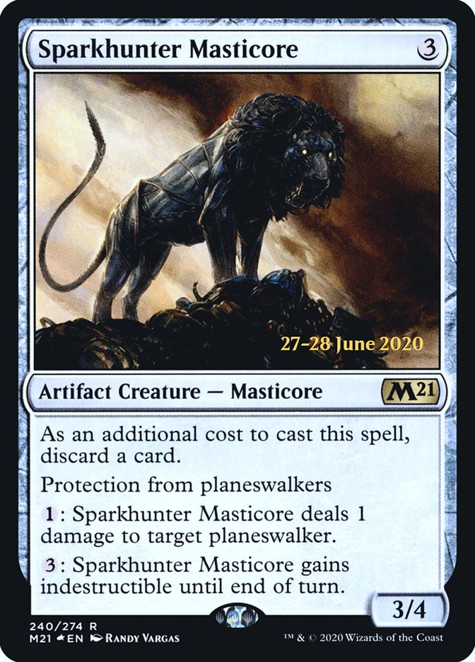 {R} Sparkhunter Masticore [Core Set 2021 Prerelease Promos][PR M21 240]