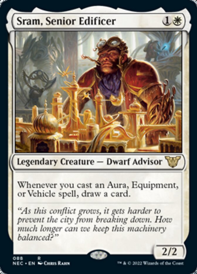 {R} Sram, Senior Edificer [Kamigawa: Neon Dynasty Commander][NEC 088]