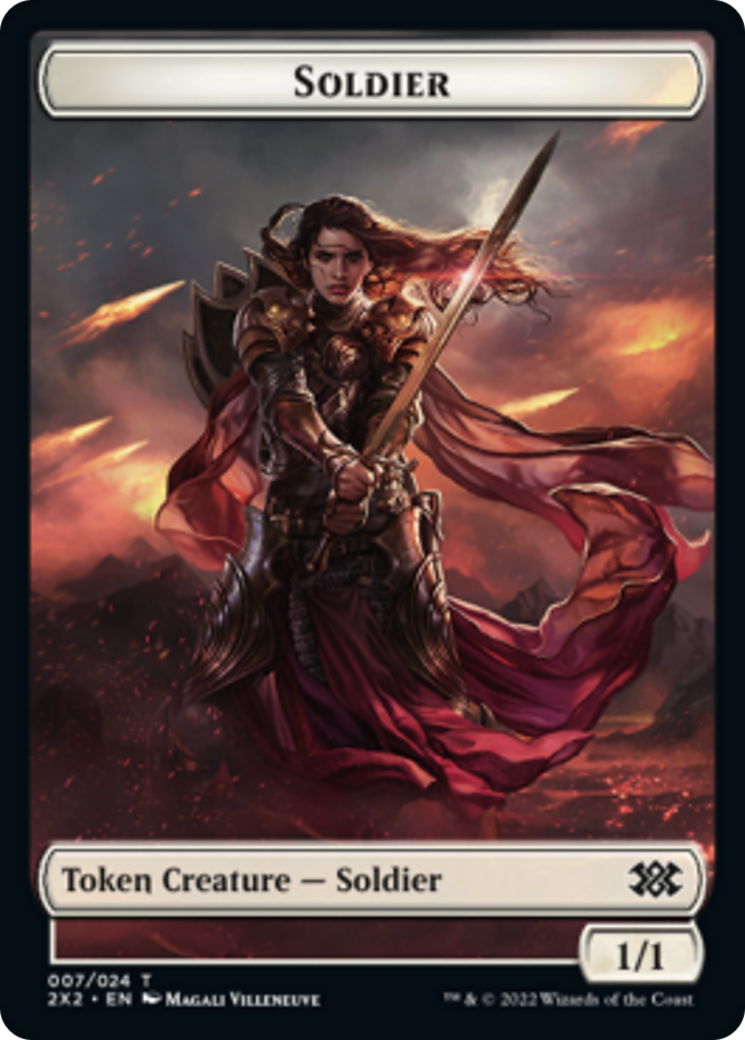 {T} Zombie // Soldier Double-sided Token [Double Masters 2022 Tokens][T2X2 12//7]