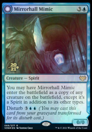 {@R} Mirrorhall Mimic // Ghastly Mimicry [Innistrad: Crimson Vow Prerelease Promos][PR VOW 068]