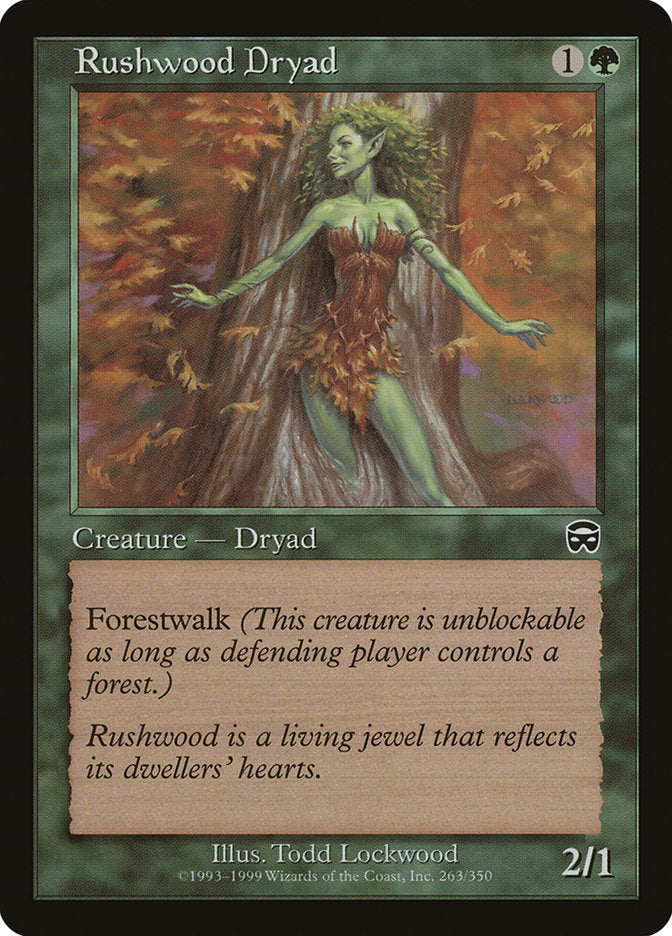 {C} Rushwood Dryad [Mercadian Masques][MMQ 263]