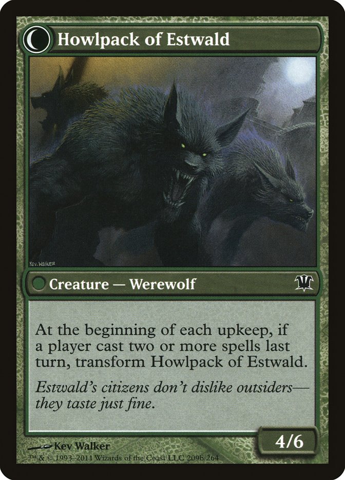 {C} Villagers of Estwald // Howlpack of Estwald [Innistrad][ISD 209]