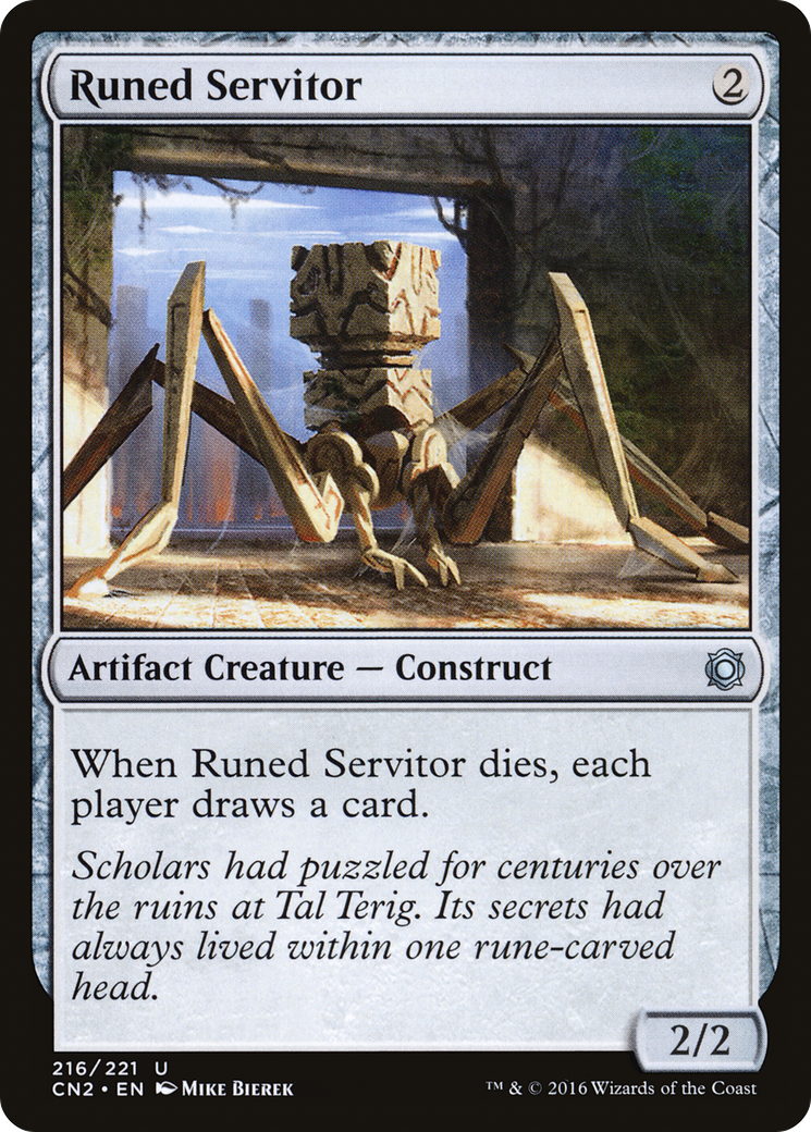 {C} Runed Servitor [Conspiracy: Take the Crown][CN2 216]