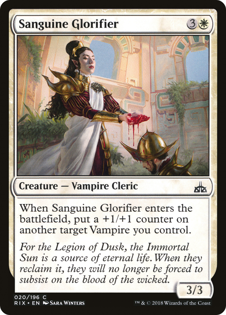 {C} Sanguine Glorifier [Rivals of Ixalan][RIX 020]