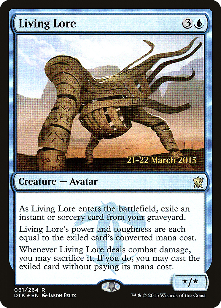 {R} Living Lore [Dragons of Tarkir Prerelease Promos][PR DTK 061]