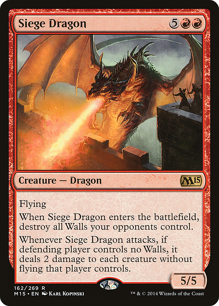 {R} Siege Dragon [Magic 2015][M15 162]