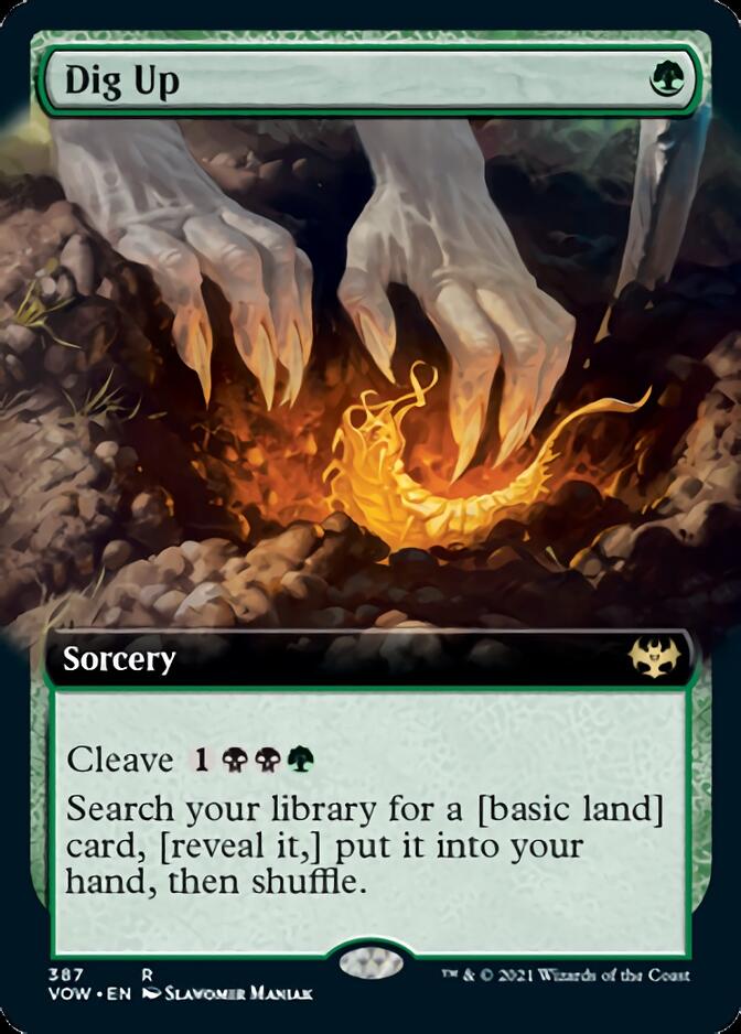 {R} Dig Up (Extended Art) [Innistrad: Crimson Vow][VOW 387]