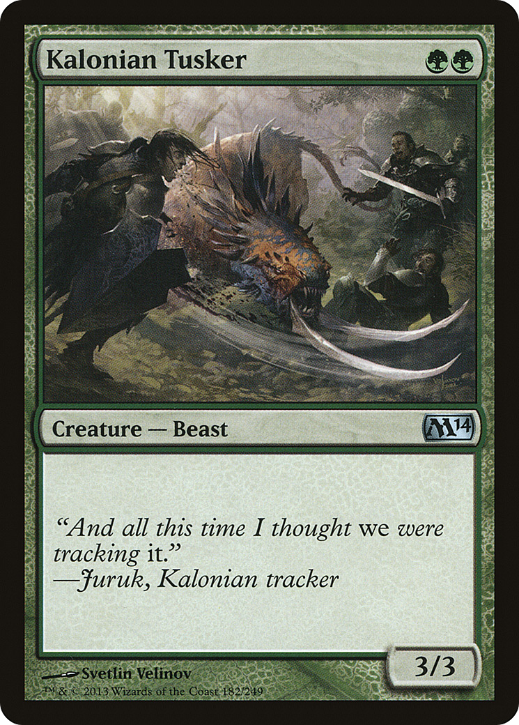 {C} Kalonian Tusker [Magic 2014][M14 182]