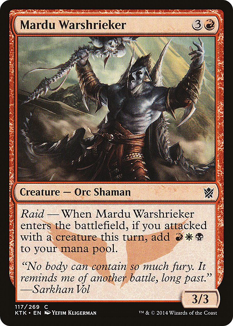 {C} Mardu Warshrieker [Khans of Tarkir][KTK 117]