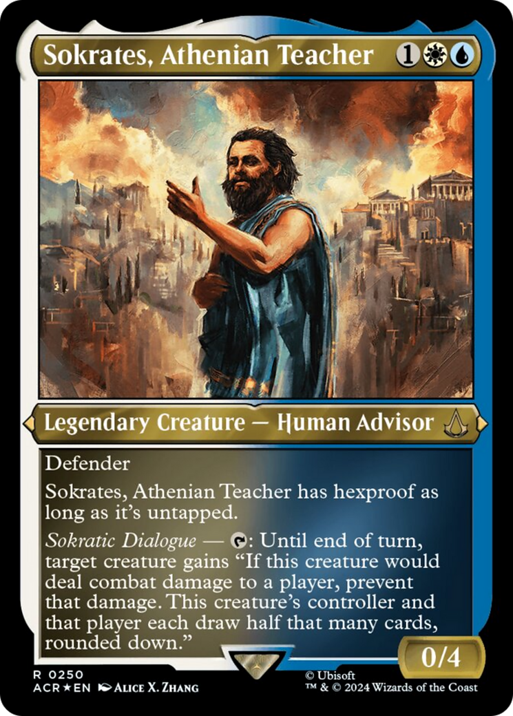 {R} Sokrates, Athenian Teacher (Foil Etched) [Assassin's Creed][ACR 250]