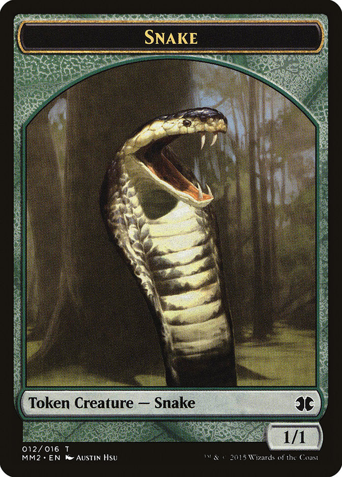 {T} Snake Token [Modern Masters 2015 Tokens][TMM2 012]