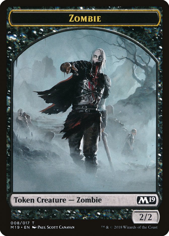 {T} Zombie Token [Core Set 2019 Tokens][TM19 008]