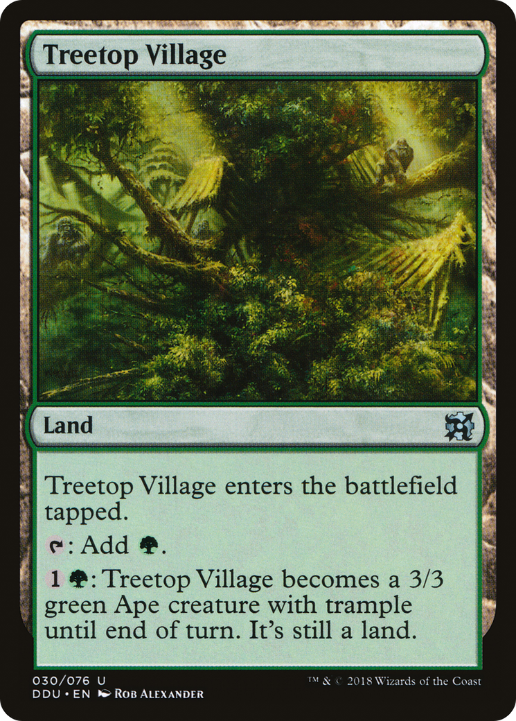 {C} Treetop Village [Duel Decks: Elves vs. Inventors][DDU 030]