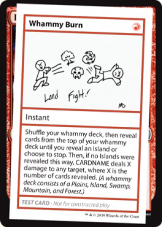 {R} Whammy Burn (2021 Edition) [Mystery Booster Playtest Cards][CMB1 070]