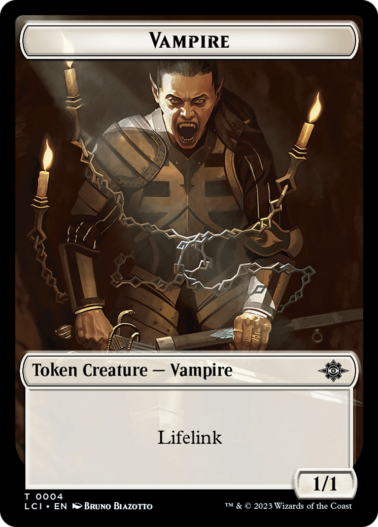 {T} Vampire // Bat Double-Sided Token [The Lost Caverns of Ixalan Tokens][TLCI 4//6]