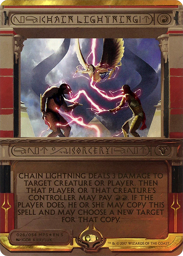 {R} Chain Lightning (Invocation) [Amonkhet Invocations][MP2 026]