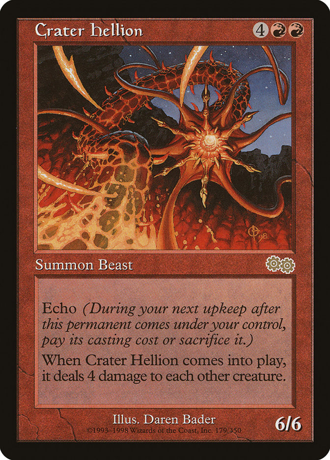 {R} Crater Hellion [Urza's Saga][USG 179]