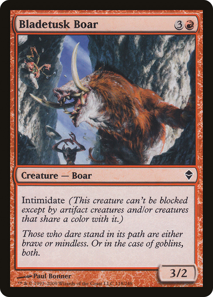 {C} Bladetusk Boar [Zendikar][ZEN 118]