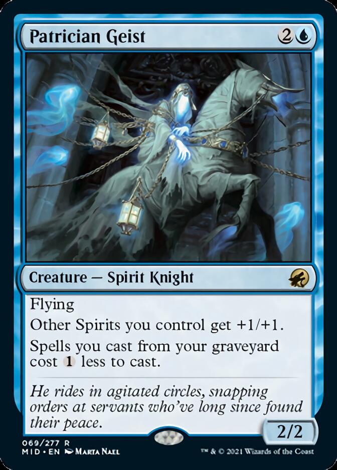 {R} Patrician Geist [Innistrad: Midnight Hunt][MID 069]