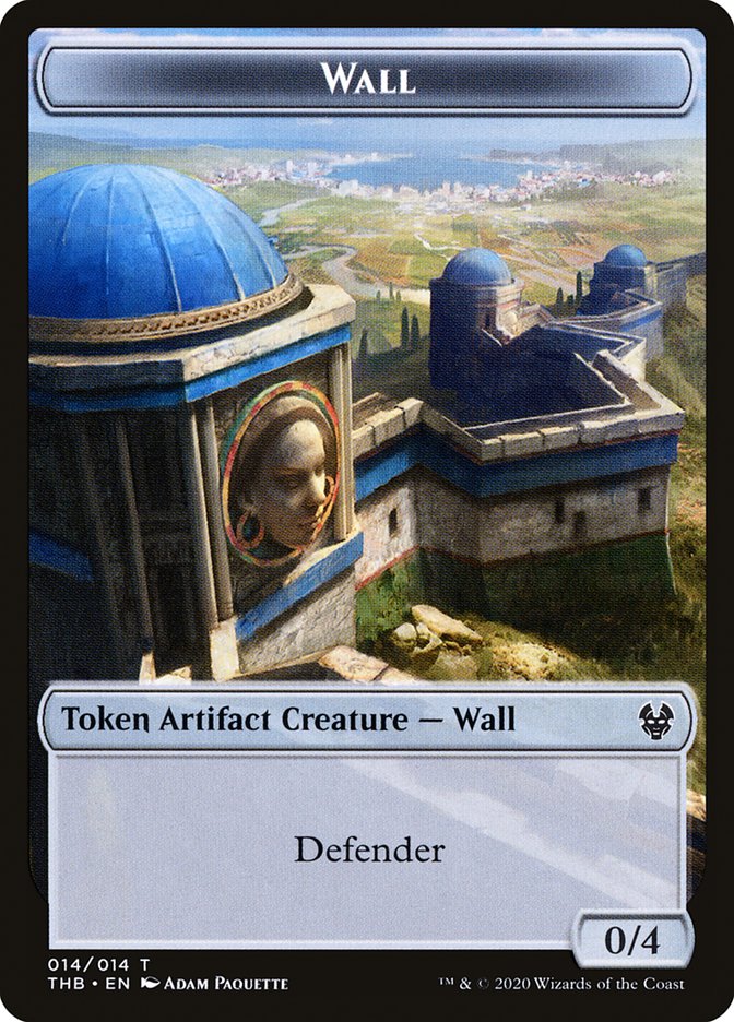 {T} Wall Token [Theros Beyond Death Tokens][TTHB 014]