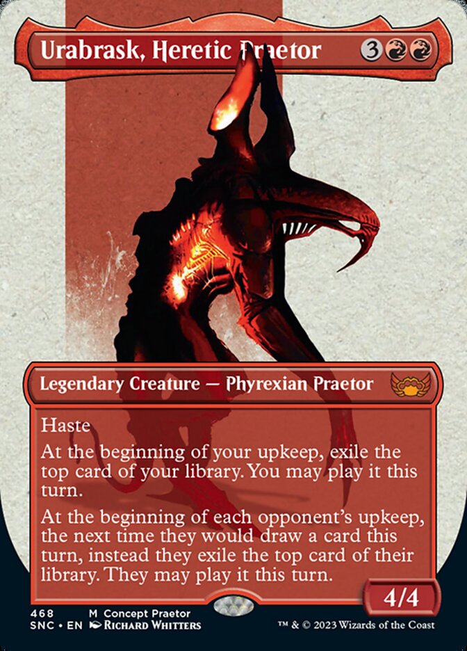 {R} Urabrask, Heretic Praetor (Borderless Concept Preators) [Streets of New Capenna][SNC 468]