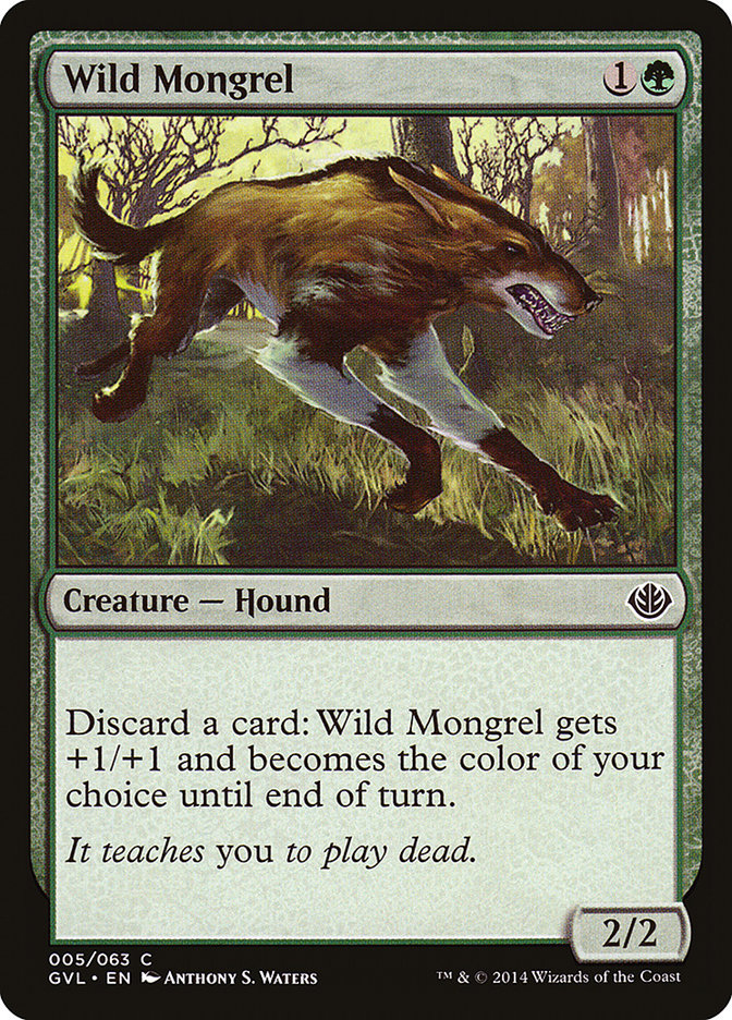 {C} Wild Mongrel (Garruk vs. Liliana) [Duel Decks Anthology][GVL 005]