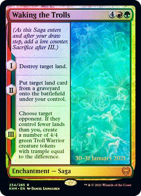 {R} Waking the Trolls [Kaldheim Prerelease Promos][PR KHM 234]