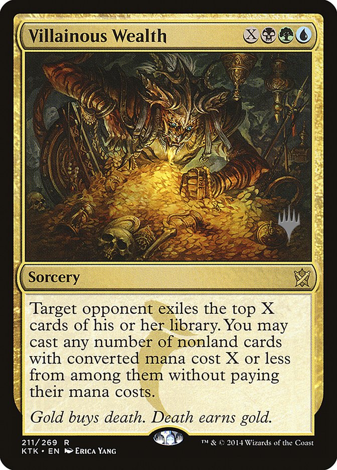 {R} Villainous Wealth (Promo Pack) [Khans of Tarkir Promos][PP KTK 211]