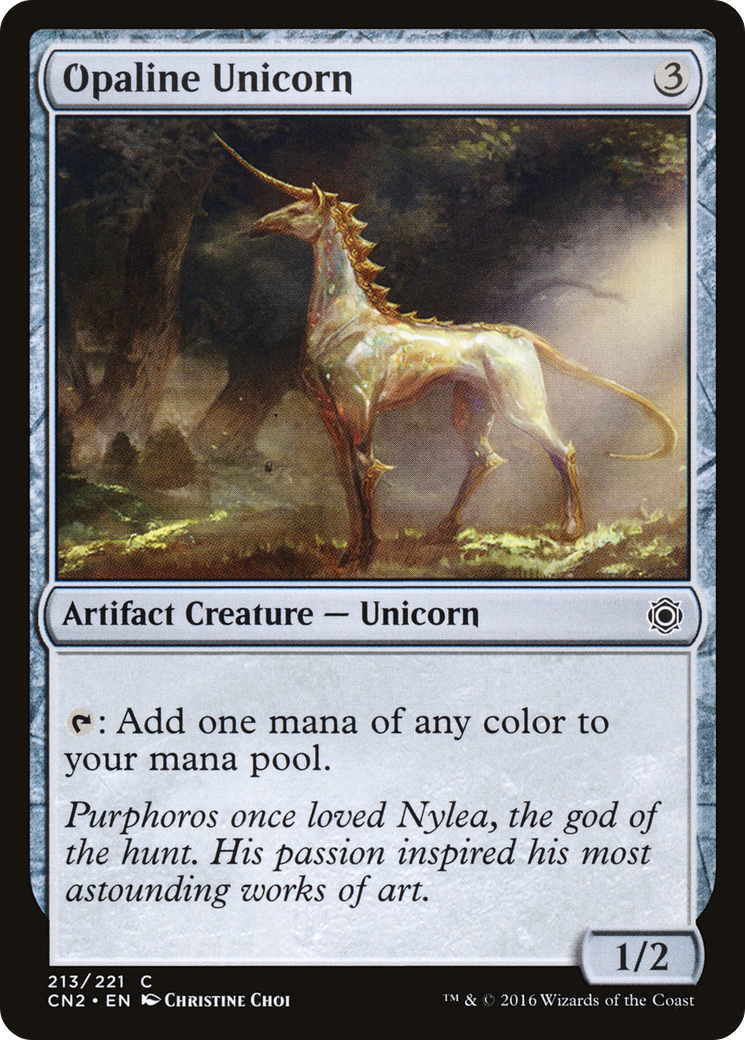 {C} Opaline Unicorn [Conspiracy: Take the Crown][CN2 213]