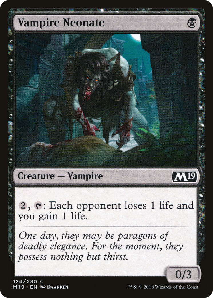 {C} Vampire Neonate [Core Set 2019][M19 124]