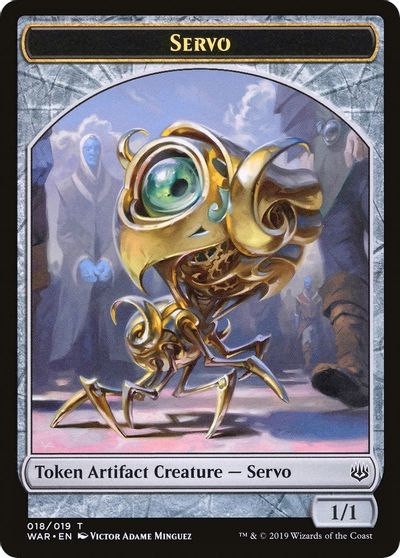 {T} Servo // Wizard Double-sided Token [Challenger Decks 2020 Tokens][TCH20 018]