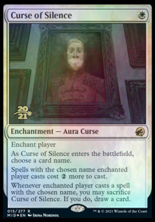 {R} Curse of Silence [Innistrad: Midnight Hunt Prerelease Promos][PR MID 015]