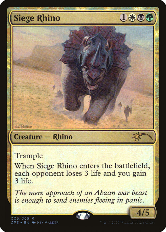 {R} Siege Rhino [Magic Origins Clash Pack][CP3 005]