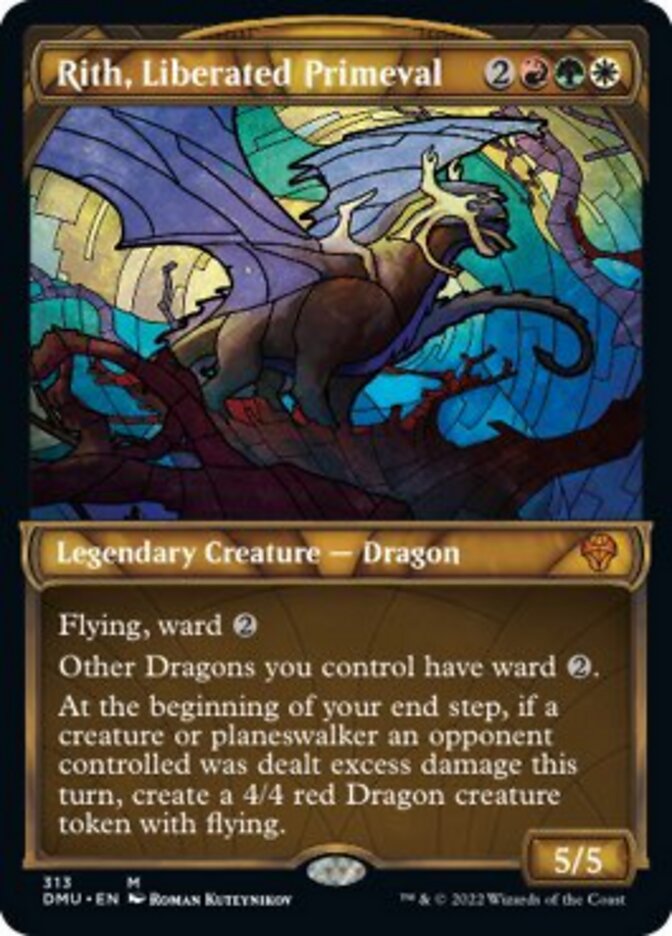 {@R} Rith, Liberated Primeval (Showcase) [Dominaria United][DMU 313]