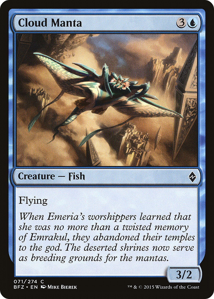 {C} Cloud Manta [Battle for Zendikar][BFZ 071]