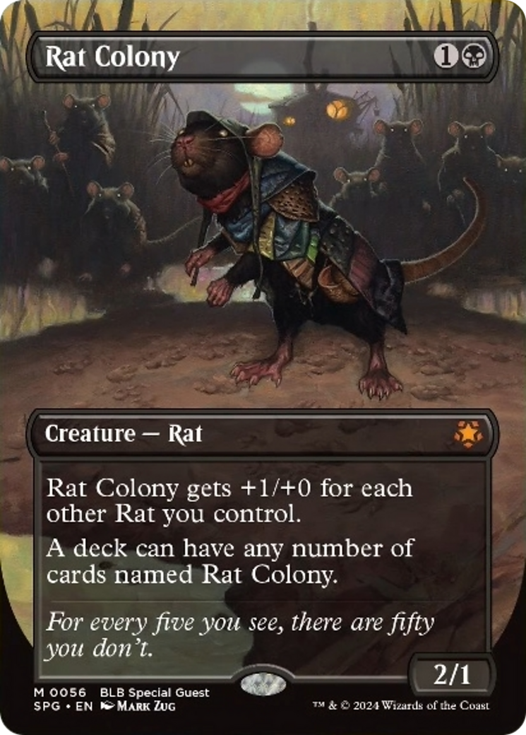 {R} Rat Colony (Borderless) [Bloomburrow Special Guests][SPG 056]