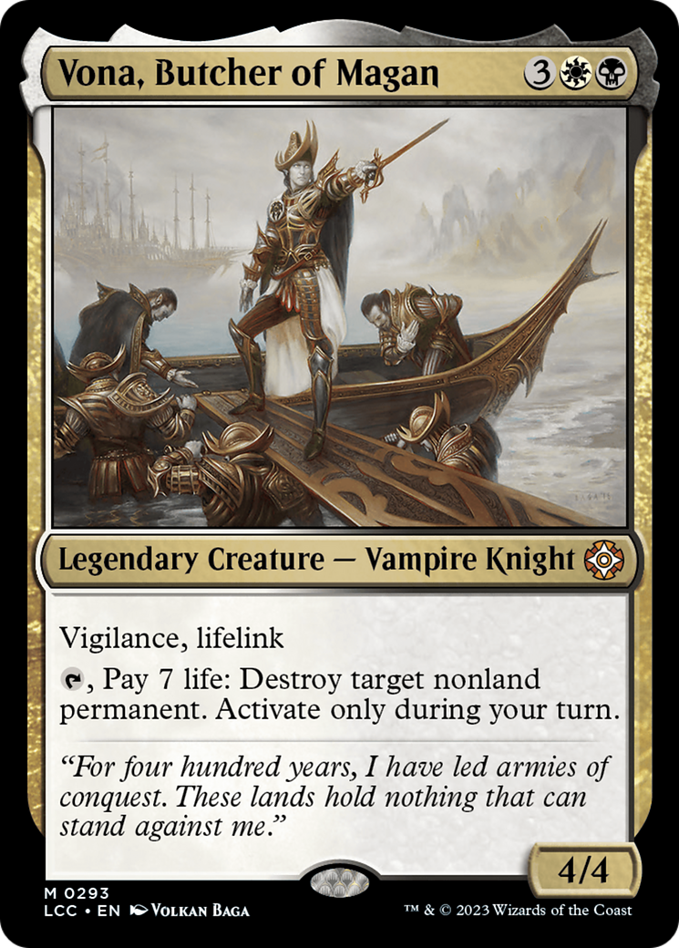 {R} Vona, Butcher of Magan [The Lost Caverns of Ixalan Commander][LCC 293]